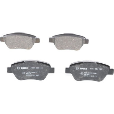 BOSCH Bremsbelagsatz, Scheibenbremse 0 986 494 132