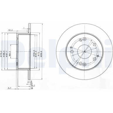 Bremsscheibe BG3745 Bremsscheibe BG3745