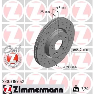 Zimmermann Bremsscheibe SPORT Z 280.3189.52