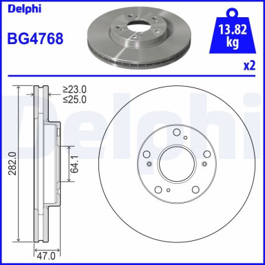 Bremsscheibe BG4768 Bremsscheibe BG4768