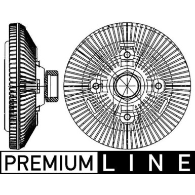 Mahle Kupplung, Kühlerlüfter BEHR Premium Line CFC 209 000P