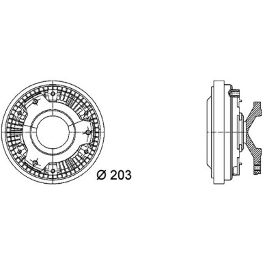 Mahle Kupplung, Kühlerlüfter BEHR Premium Line CFC 40 000P
