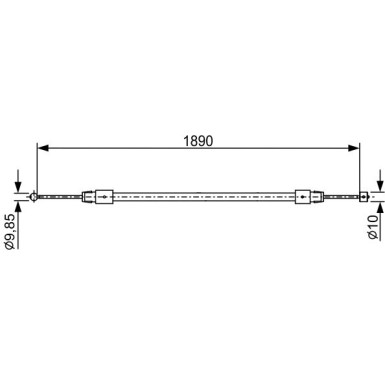 Seilzug, Feststellbremse 1 987 482 444 Seilzug, Feststellbremse 1 987 482 444