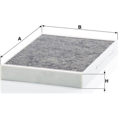 MANN-FILTER CUK 34 003 Innenraumfilter, Aktivkohlefilter MANN-FILTER CUK 34 003 Innenraumfilter, Aktivkohlefilter