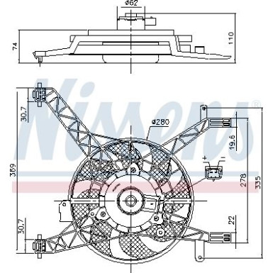 Nissens Lüfter, Motorkühlung 85751