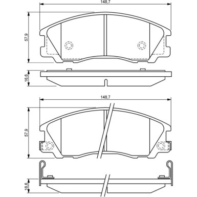 BOSCH Bremsbelagsatz, Scheibenbremse 0 986 494 138 BOSCH Bremsbelagsatz, Scheibenbremse 0 986 494 138