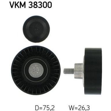SKF Umlenk-/Führungsrolle, Keilrippenriemen VKM 38300