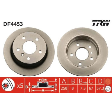 Bremsscheibe DF4453