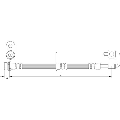 Metzger Bremsschlauch 4111331