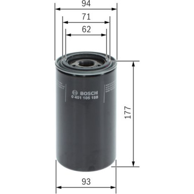BOSCH 0 451 105 188 Ölfilter