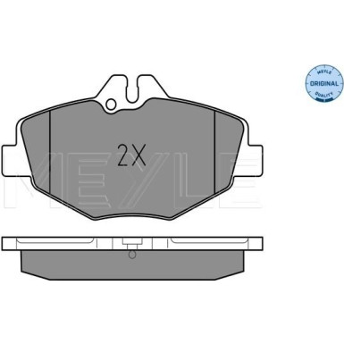 Meyle Bremsbelagsatz, Scheibenbremse MEYLE-ORIGINAL: True to OE 025 237 4320