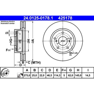 Bremsscheibe 24.0125-0178.1