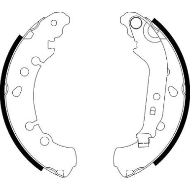 Hella Bremsbackensatz 8DB 355 000-471 Hella Bremsbackensatz 8DB 355 000-471