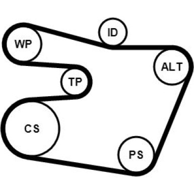 ContiTech Keilrippenriemensatz 6PK1538K1