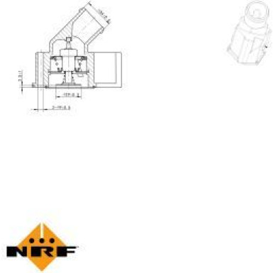 NRF Thermostat, Kühlmittel EASY FIT 725115