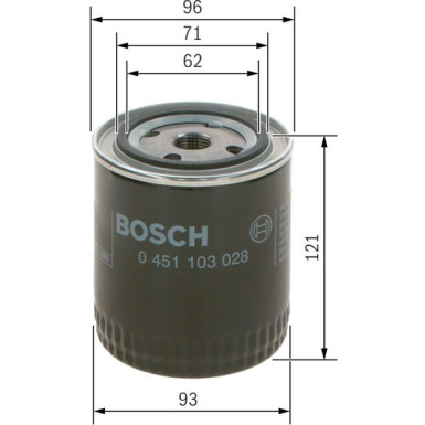 BOSCH 0 451 103 028 Ölfilter BOSCH 0 451 103 028 Ölfilter