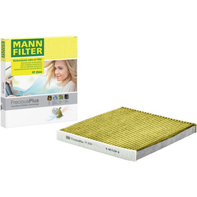 MANN-FILTER FP 2544 Innenraumfilter FreciousPlus Aktivkohlefilter mit Polyphenol, antibakteriell, Feinstaubfilter (PM 2.5) MANN-FILTER FP 2544 Innenraumfilter FreciousPlus Aktivkohlefilter mit Polyphenol, antibakteriell, Feinstaubfilter (PM 2.5)
