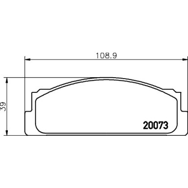 Hella Bremsbelagsatz, Scheibenbremse 8DB 355 007-111 Hella Bremsbelagsatz, Scheibenbremse 8DB 355 007-111
