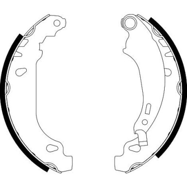Hella Bremsbackensatz 8DB 355 002-261 Hella Bremsbackensatz 8DB 355 002-261