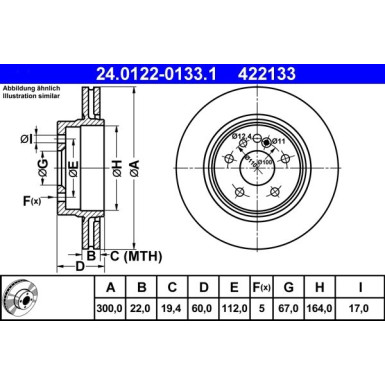 Bremsscheibe 24.0122-0133.1