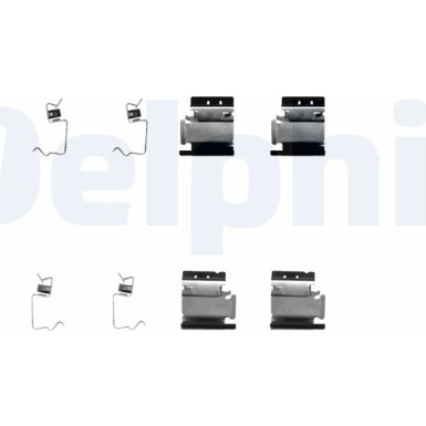 Delphi Zubehörsatz, Scheibenbremsbelag LX0313