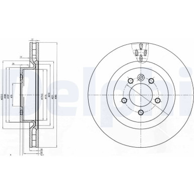 Delphi Bremsscheibe BG9007C