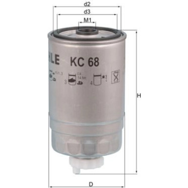 Kraftstofffilter KC 68 Kraftstofffilter KC 68
