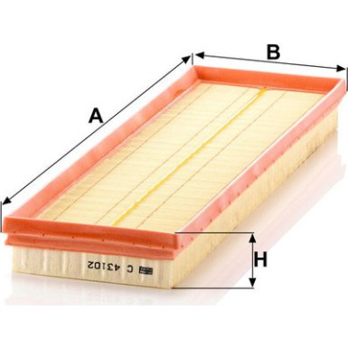 MANN-FILTER C 43 102 Luftfilter MANN-FILTER C 43 102 Luftfilter