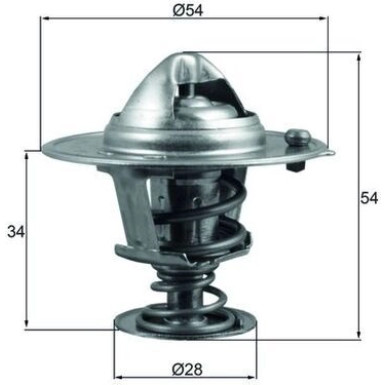Thermostat, Kühlmittel TX 206 88D Thermostat, Kühlmittel TX 206 88D