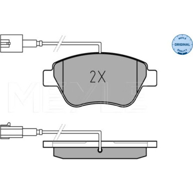 Meyle Bremsbelagsatz, Scheibenbremse MEYLE-ORIGINAL: True to OE 025 237 0617/W Meyle Bremsbelagsatz, Scheibenbremse MEYLE-ORIGINAL: True to OE 025 237 0617/W