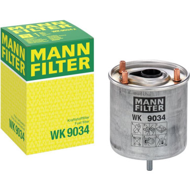 Mann-Filter Kraftstofffilter WK 9034 Mann-Filter Kraftstofffilter WK 9034