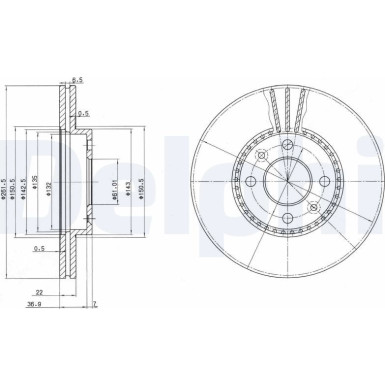 Delphi Bremsscheibe BG2693