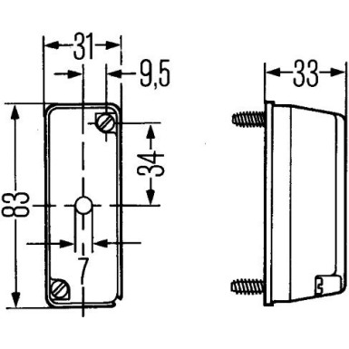 Hella Umrissleuchte 2XS 003 168-071 Hella Umrissleuchte 2XS 003 168-071