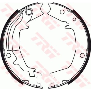 TRW Bremsbackensatz, Feststellbremse GS8489 TRW Bremsbackensatz, Feststellbremse GS8489