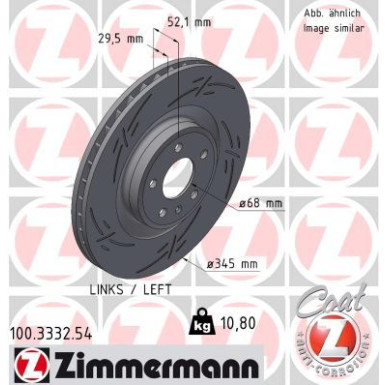 Zimmermann Bremsscheibe BLACK Z 100.3332.54