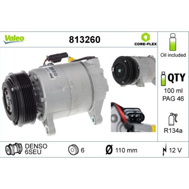 Kompressor, Klimaanlage 813260 Kompressor, Klimaanlage 813260