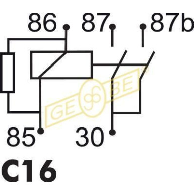 GEBE Relais, Arbeitsstrom 9 9296 1