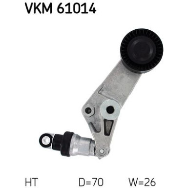 SKF Spannrolle, Keilrippenriemen VKM 61014