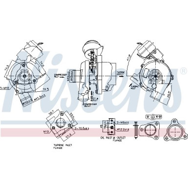 Nissens Turbolader 93497