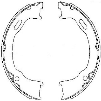 Textar Bremsbackensatz, Feststellbremse 91073600