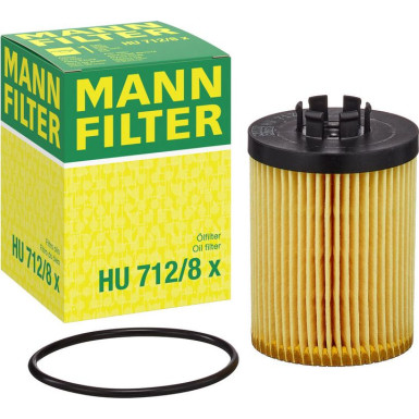 Mann-Filter 5 x MANN-FILTE Ölfilter HU 712/8 X