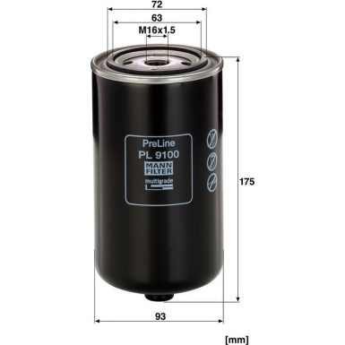 Kraftstofffilter PL 9100