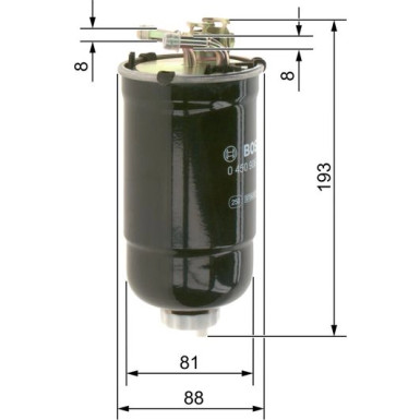 BOSCH Kraftstofffilter 0 450 906 322 BOSCH Kraftstofffilter 0 450 906 322