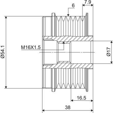 Valeo Generatorfreilauf VALEO NEW SPARE PART 588006