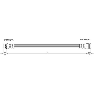 Metzger Bremsschlauch 4110228