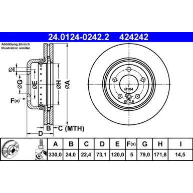 Bremsscheibe 24.0124-0242.2
