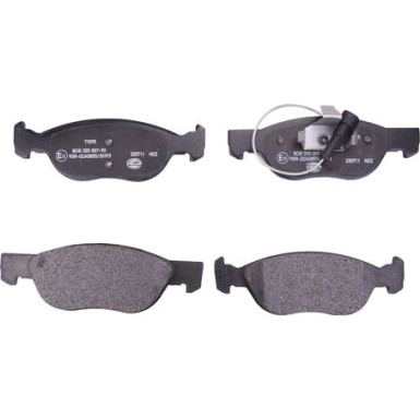 Hella Bremsbelagsatz, Scheibenbremse 8DB 355 007-901 Hella Bremsbelagsatz, Scheibenbremse 8DB 355 007-901