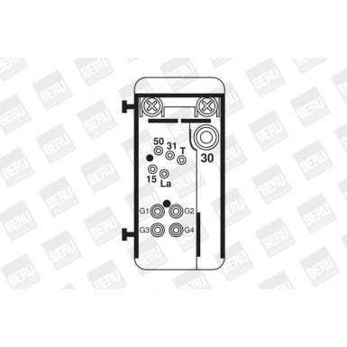 BorgWarner (BERU) Steuergerät, Glühzeit GR074