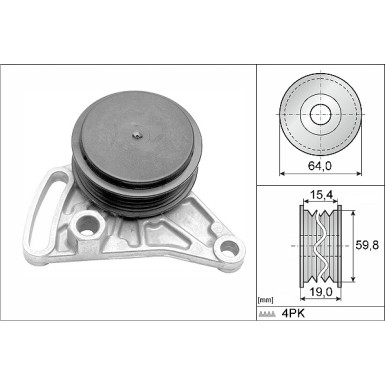 INA Spannrolle, Keilrippenriemen 531 0309 10