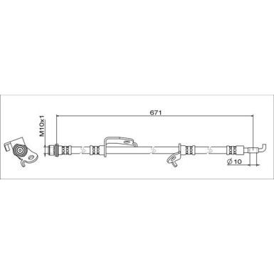 Metzger Bremsschlauch 4111679